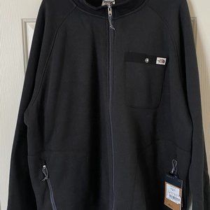 Mens The North Face Gordon Lyons Fleece Full Zip Jacket Black Heather